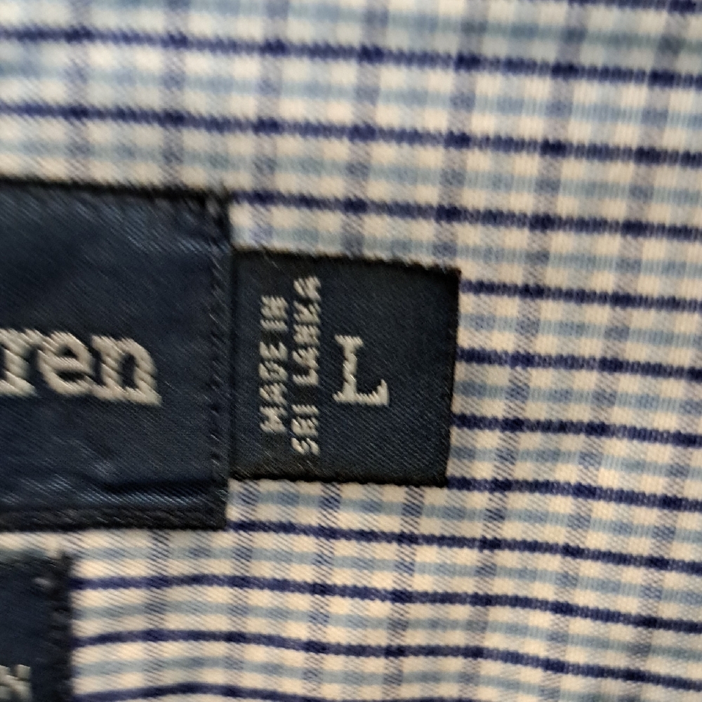Ralph Lauren Men's Light Blue Plaid Shirt - Picture 4 of 5